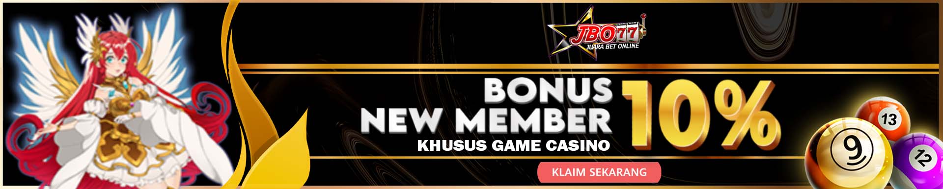 Bonus Member Baru 10% CASINO
